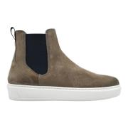 Woolrich Klassiska Chelsea Platta Skor Taupe Beige, Herr