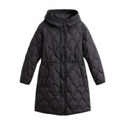 Woolrich Svart Parkasjacka för Män Black, Dam