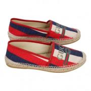 Gucci Vintage Pre-owned Laeder espadriller Multicolor, Dam