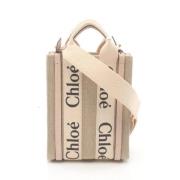 Chloé Pre-owned Pre-owned Canvas handvskor Beige, Dam