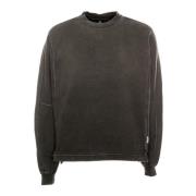 Represent Vintage Tvättad Stepped Hem Sweatshirt Black, Herr