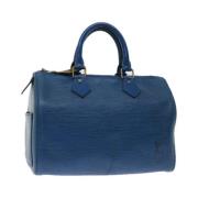 Louis Vuitton Vintage Pre-owned Laeder handvskor Blue, Dam