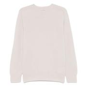 Officine Générale Ull Crew-neck Stickat Beige, Herr