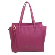 Salvatore Ferragamo Pre-owned Pre-owned Laeder axelremsvskor Purple, D...