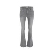 DNM Pure Flare jeans i grå denim Gray, Dam