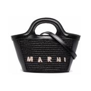 Marni Svart Micro Tropicalia Sommarväska Black, Dam