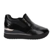 Cinzia Soft Läder Damsneakers Komfortstil Black, Dam