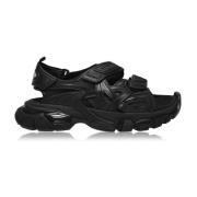 Balenciaga Track Logo Sandaler Black, Dam