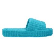 Bottega Veneta Bomull sandaler Blue, Dam