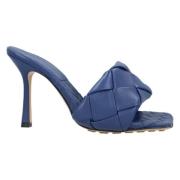 Bottega Veneta Laeder sandaler Blue, Dam