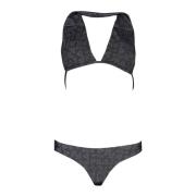 Fila Svart Dam Bikini Triangel Baddräkt Black, Dam