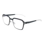 Mykita Modernt fyrkantigt metallramglasögon Gray, Unisex