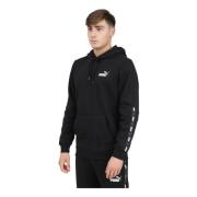 Puma Svart Hoodie Essentials+ Herr Street Style Black, Herr