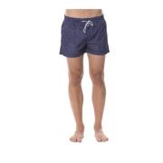 Roberto Cavalli Sportbadkläder - Tryckta Boxershorts Blue, Herr