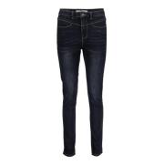 Geisha Slim Fit Mörka Denim Jeans Blue, Dam