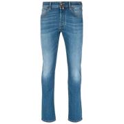 Jacob Cohën Ljusblå Slim Fit Denim Jeans Blue, Herr