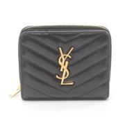 Saint Laurent Vintage Pre-owned Laeder plnbcker Black, Dam