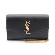 Saint Laurent Vintage Pre-owned Laeder axelremsvskor Black, Dam