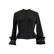 Alexander McQueen Pre-owned Pre-owned Silke ytterklder Black, Dam