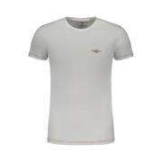 Aeronautica Militare Tryckt bomullst-shirt med kontrastdetaljer White,...