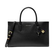 Michael Kors Svart Satchel Väska Black, Dam