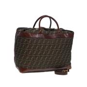 Fendi Vintage Pre-owned Canvas fendi-vskor Brown, Dam