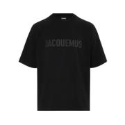 Jacquemus Surrealism Stil T-shirt Black, Dam