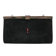 Christian Louboutin Pre-owned Pre-owned Mocka kuvertvskor Black, Dam