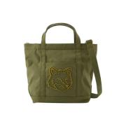 Maison Kitsuné Bomull totevskor Green, Dam