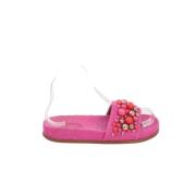 Aquazzura Pre-owned Pre-owned Polyester mules Pink, Dam