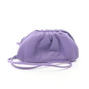 Bottega Veneta Vintage Pre-owned Tyg crossbodyvskor Purple, Dam