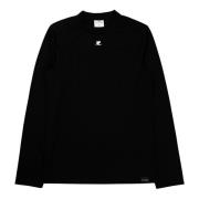 Courrèges Långärmad Lycratopp Black, Herr