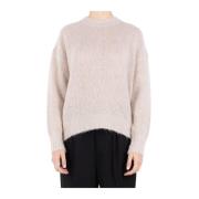 Isabel Marant Étoile Beige Ull Mohair Blandning Pullover Beige, Dam