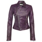 Balenciaga Vintage Pre-owned Laeder ytterklder Purple, Dam