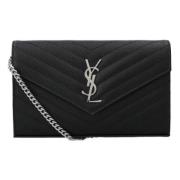 Saint Laurent Kedja Väska Black, Dam