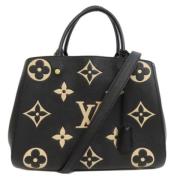 Louis Vuitton Vintage Pre-owned Tyg louis-vuitton-vskor Black, Dam