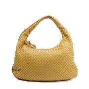 Bottega Veneta Vintage Pre-owned Laeder axelremsvskor Yellow, Dam