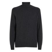 Calvin Klein Lyxig Ull Turtle Neck Sweater Gray, Herr