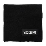 Moschino Halsduk med logotyp Black, Unisex