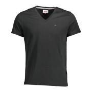 Tommy Hilfiger Svart herr T-shirt med korta ärmar Black, Herr