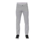 Trussardi Denim Jeans med knapp och dragkedja Gray, Herr