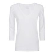 Majestic Filatures Vita Bomull T-shirts och Polos White, Dam