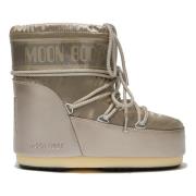 Moon Boot Låg Glans Platinum Icon Stövlar Beige, Dam