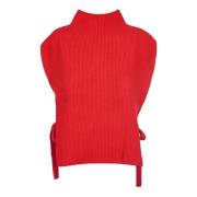 8PM Stilfull Palmer Gilet Sweaters Red, Dam