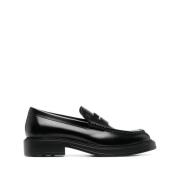 Tod's Läder Loafer Sko Black, Herr