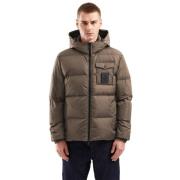 RefrigiWear Brun Nylon Vinter Dunjacka Brown, Herr