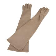 Liviana Conti Beige Läderhandskar för Damer Beige, Dam