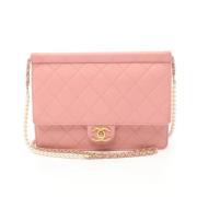 Chanel Vintage Pre-owned Laeder chanel-vskor Pink, Dam