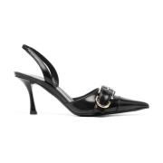 Givenchy Svarta Stilettohäl Slingback Skor Black, Dam