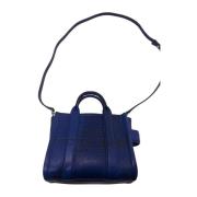 Marc Jacobs Kobolt Läder Mini Tote Väska Blue, Dam